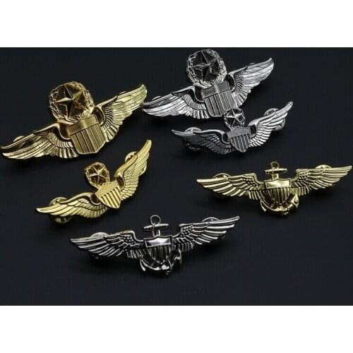 USAF U.S. AIR FORCE SENIOR PILOT METAL WING BADGE INSIGNIA Military PIN OF 6 PCS