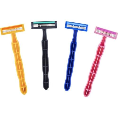 2/3/5Pcs Disposable Razors Double Layer Blades Convenient Travel Hotels Carry Manual Razors Shaving Safe Facial Hair Remover