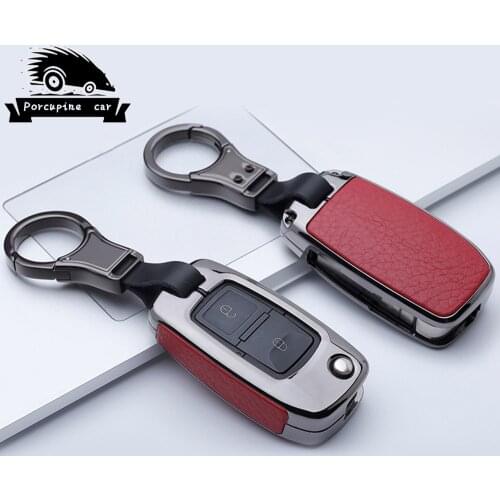 Zinc alloy key case cover For Vw Jetta Golf Passat Beetle Polo Bora Skoda Yeti Superb Rapid Octavia SEAT Leon Ibiza 2/3 button