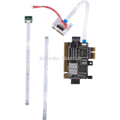 Multifunction LPC-DEBUG Card PCI PCI-E LPC Motherboard Diagnostic TL611 Pro Analyzer Tester card diagnostic test for PC Laptop