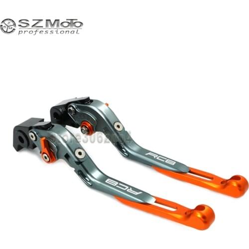 For KTM RC8 2009-2014 2013 2012 2011 2010 Aluminum Motorcycle Folding Extendable Adjustable Brakes Clutch Levers Motor Parts