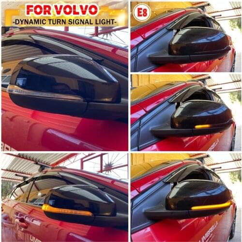 2 Pcs Rear Mirror Sequential Indicator For Volvo V40 Car LED Dynamic Turn Signal Lights For Volvo S60 CC V60 S60 S80 V70 III