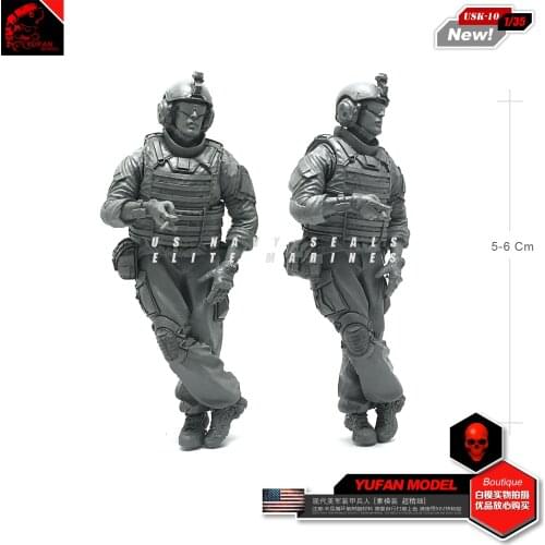 1/35 Resin figure Soldier Model kits self-assembled Usk-10