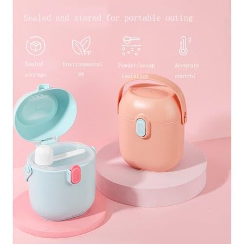 Baby Milk Powder Container 260ML Mass Storage Safety PP Container for Cereals Fruits Travel Essentials Snack Box Baby Feeding
