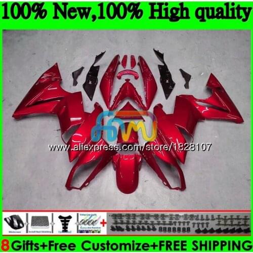 Body Kit For KAWASAKI 650R ER 6 F 650 R ER6 F 09-11 31BS.44 ER 6F 650-R ER-6F Metal red top ER6F 09 10 11 2009 2010 2011 Fairing