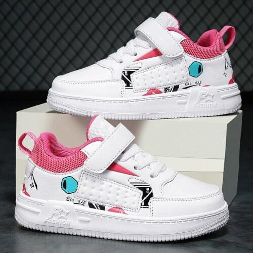 Retro Sport Kids Sneakers Boys Running Shoes for Children Sneakers Girls Shoes 2021 Basket Footwear Leather Non-slip Trainers