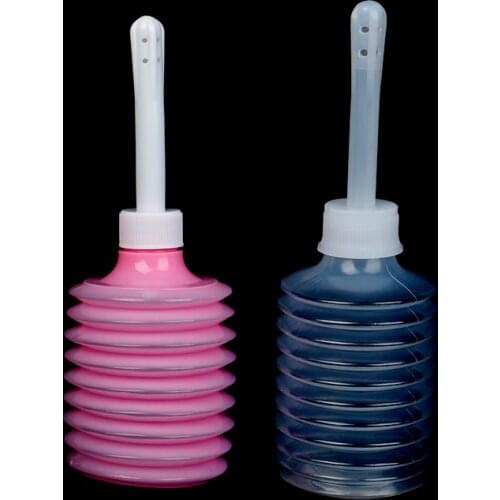 Reusable Vaginal Irrigator Anal Douche PVC Rectal Syringe Medical Grade Retractable Vagina Feminine Hygiene Enema Cleaner