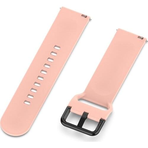 Fashion Silicone Sport Strap For Samsung Galaxy Watch 40mm R500/Active 2 Replacement Watch Band Adjustable Watch Accessories