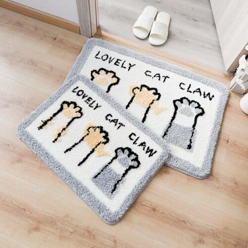 Cartoon Kitchen Floor Mat Home Floor Decoration Living Room Entrance Door Mat Anti-Slip Absorbent Washable 50x80cm Bathroom Rugs