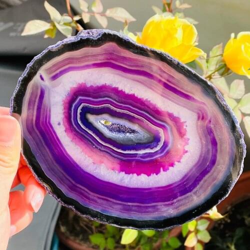 New!!! Natural Violet Agate Decoration Pieces For Home Wedding Supplies