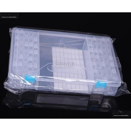 PDMDO 64 PCS Diamond Painting Tools Beads Container Rhinestone Diamond Embroidery Stone Storage Accessory Mosaic Convenience Box