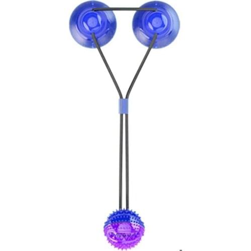 Practical Suction Cup Dog Toy Pet Molar Bite Toy Dog Chew Toys Interactive Toys Dog Teeth Cleaning Toys Squeaky Tug Toy for Dogs