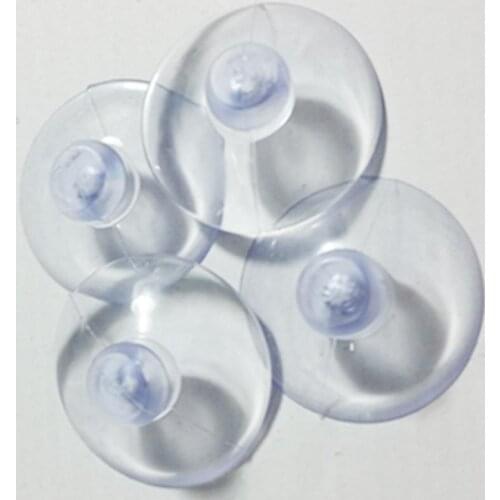 10pc/set 35mm Transparent Glass Sucker Mushroom Head Sucker Pvc Fish Tank Perforated Sucker