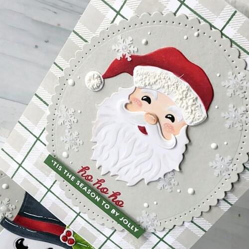 Christmas Santa Claus Metal Cutting Dies for Scrapbooking Stencils Photo Card Decorative Paper DIY Template Craft Dies Cut 2019