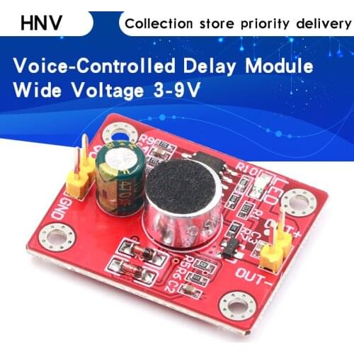 Voice-controlled delay module direct drive LED motor DIY small table lamp small electric fan