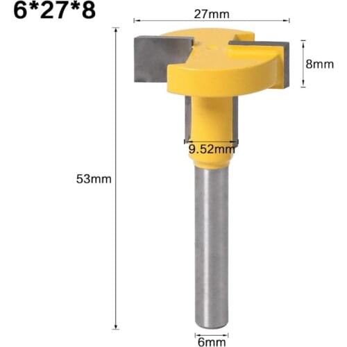 6mm Shank T-Slot T-Track Slotting Router Bit for Woodworking Chisel Cutter Tool Dropshipping