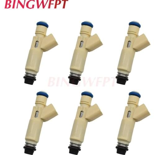 6PCS Fuel Injector Assy 195500-3521 1955003521 YL8E-C7B for Ford Escape Taurus For Mazda Tribute Mercury Sable