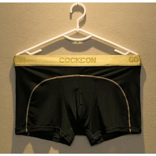 Golden Belt Mens Panties Fashion Mens Boxer Shorts Male Breathable Underwear Men Underpants