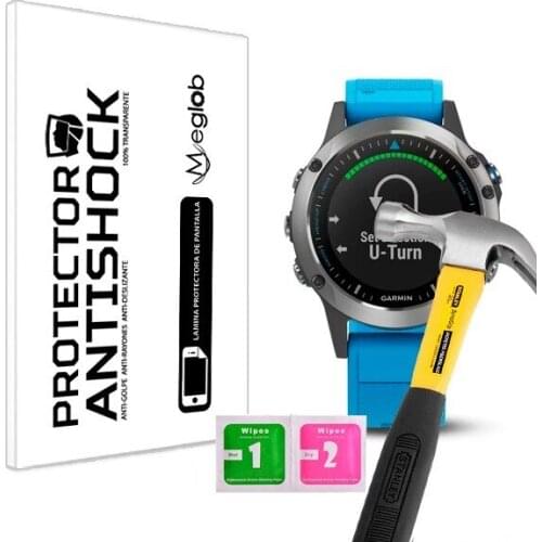 Screen protector Anti-Shock Anti-scratch Anti-Shatter compatible with Garmin Quatix 5