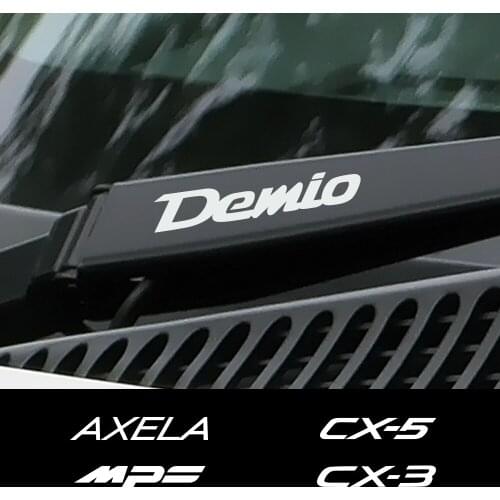 4PCS Car Window Wiper Decals Auto Vinyl Stickers For Mazda Demio CX-5 CX-3 3 6 Axela Atenza MS MPS Sport Reflective Accessories