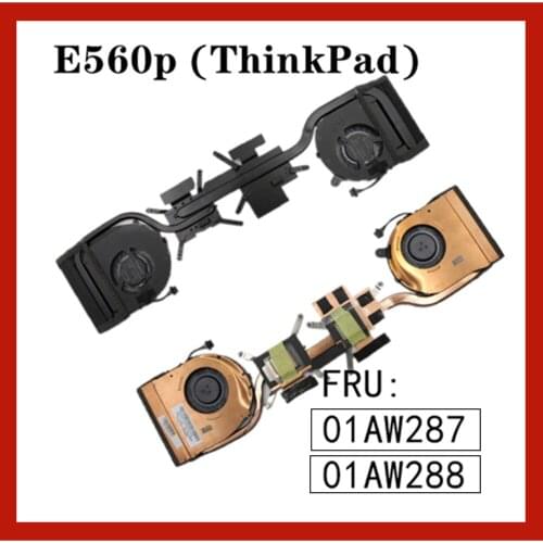 For Lenovo Thinkpad E560P laptop CPU cooling Heatsink&Fan SWG FRU 01AW287 01AW288