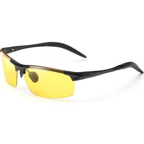 FONDYI Wholesale Night Vision Driving Sunglasses UV400 Top Seliing Semi Rimless Glasses Cool Eyewear Designer Fashion with Case