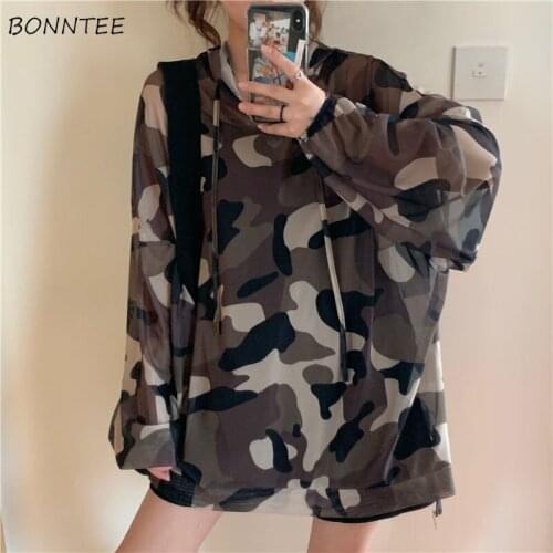 T-Shirts Women Oversize Summer Hot Sun-proof Hooded Casual Loose Harajuku All-match Ins Simple Chic Korean Style Preppy Fashion