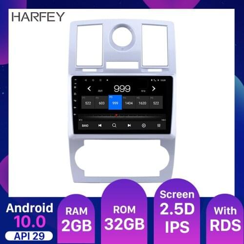 Harfey 9 inch HD Touchscreen Radio for Chrysler Aspen 300C 2004 2005-2008 Android 10.0 Car Stereo Bluetooth AUX support Carplay