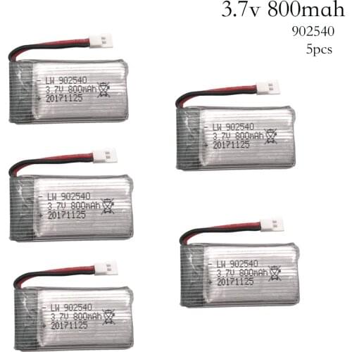 3.7V 800mAh 30C Lipo Battery for Syma X5C X5SC X5SW Top selling Q7 RC Quadcopter Drone Battery for SYMA Drone RC Battery 902540