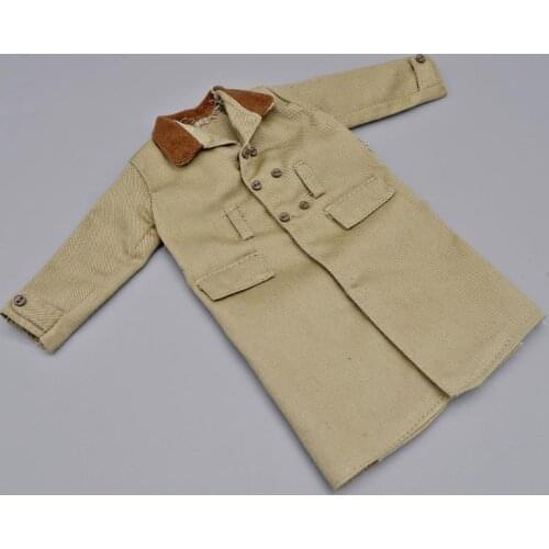 1/6 Scale WWII U.S German Army Trench Long Coat Models for 12''Figures Bodies Accessories DIY