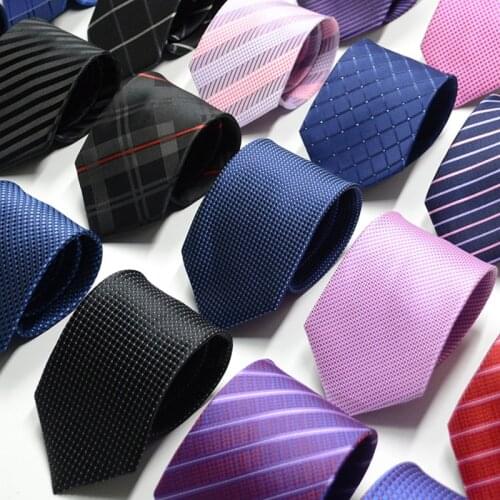 Men Solid Striped 8cm Skinny Necktie Fashion Casual Formal Wedding Ties Male Butterflies Silk Business Necktie Man Wedding Party