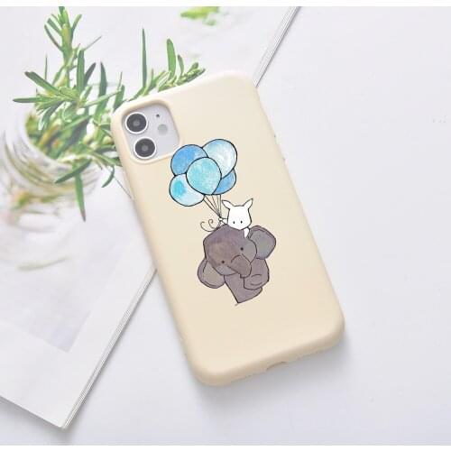 Cute Lovely Dumbo Baby Elephant Phone Case For iPhone 12 11 Pro MAX SE 6 6S 7 8 Plus X XS MAX XR With Soft Silicone Clear