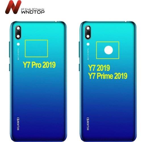 Original New for Huawei Y7 2019 Y7 Pro 2019 Y7 Prime 2019 Back Battery Cover Rear Housing Y7 2019 Case Y7 Pro 2019 Battery Cover