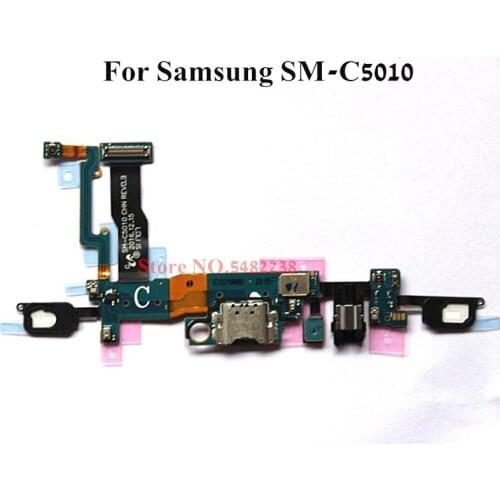 Original USB Charging Dock Port Flex cable For Samsung C5010 SM-C5010 Charger plug board+Home Return Sensor Earphone Jack