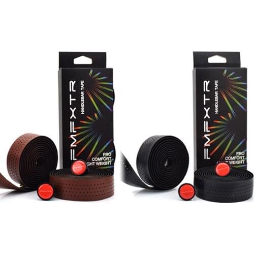 Road Bike Handlebar Straps Wear-resistant Anti-skid Riding Equipment Bicycle EVA Anti-skid Strap PU Leather Handlebar Strap