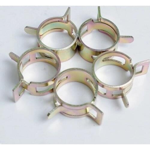 CHIZIYO 10Pcs 6-22mm Spring Clip Fuel Line Hose Water Pipe Air Tube Clamps Fastener