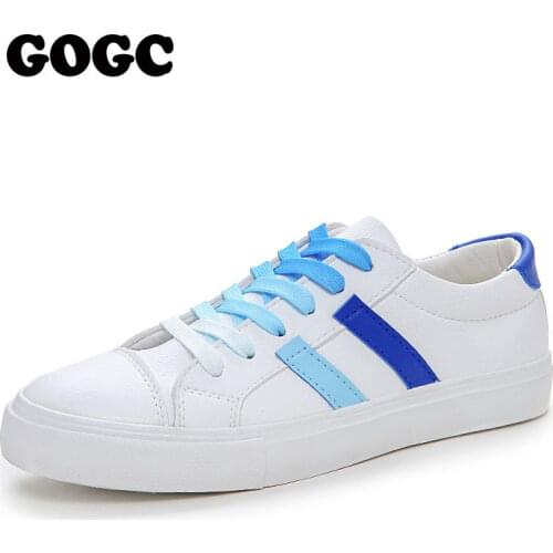GOGC Women Casual Shoes New Spring Women Shoes Fashion Embroidered White Sneakers Breathable Flower Lace-Up Women Sneakers
