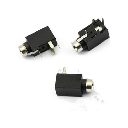 10PCS 2.5mm Female Audio Connector 4 Pin DIP Headphone Jack Socket PJ-210B