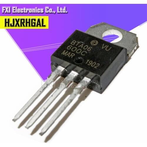 100PCS BTA06-600C BTA06-600 TO-220 TO220 BTA06