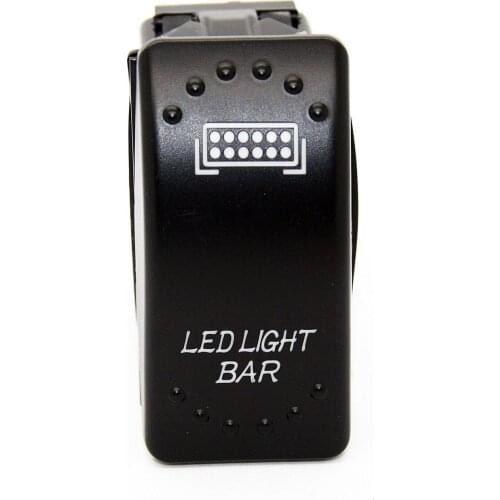 12-24V Car LED LIGHT BAR 12V 20A Toggle Rocker Switch Blue LED Light 5Pin ON OFF