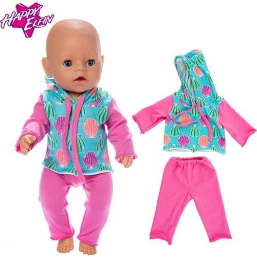2021 New Doll Clothes Suit For 17 Inch Baby Doll 43cm Reborn Doll Clothes