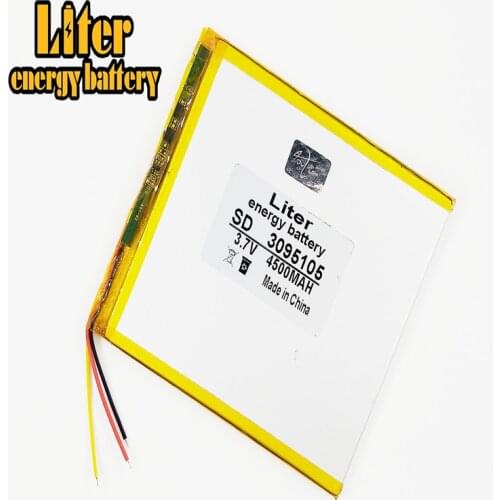 3 line Polymer lithium batteries 3.7V 4500mAh 3095105 For 7 inch 9 inch 12-inch Tablet PC