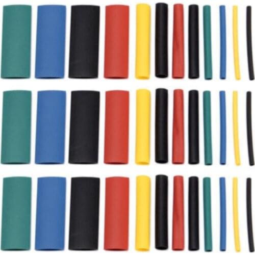 328 Pack Polyolefin 2:1 Heat Shrink Tube Wire Cable Wrap Sleeve 8 Sizes Insulated Tubing