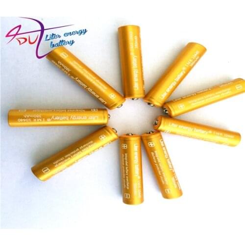 40pcs Liter energy battery 3.7V 380mAh High Capacity 10440 Li-ion Rechargeable Battery AAA Battery for LED Flashlights Headlamps