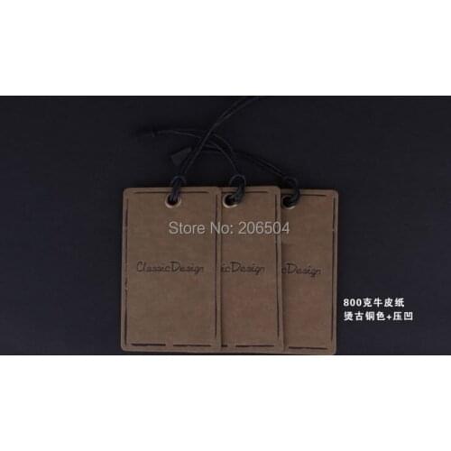 Free shipping customized/custom hang tags cloth printed hang tag hang tags labels for clothes/clothing personized dq007