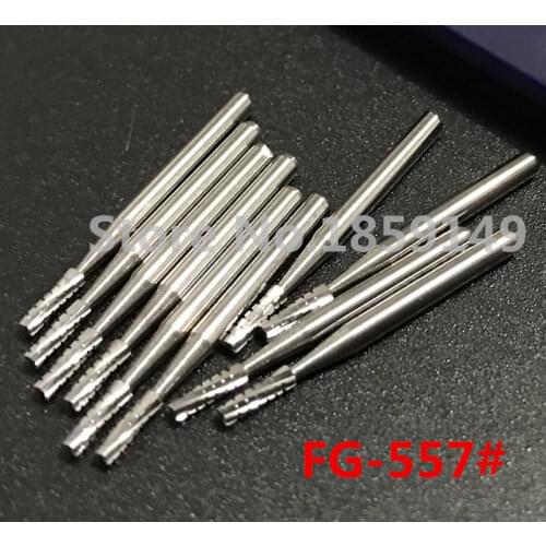 100pcs Dental Tungsten carbide burs FG - 557