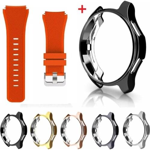 Cover for Samsung Galaxy Watch 46mm 42mm case Gear S3 frontier TPU soft smart watch accessories plated protective shell