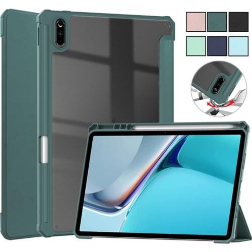 Tablet Cover For Huawei Matepad 11 Case With Pencil Holder Folding Smart Cover Funda For Huawei MatePad 11 2021 Case Coque