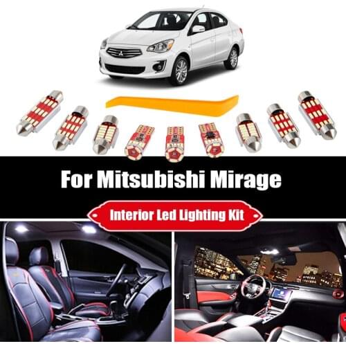 For Mitsubishi Mirage 1989-2020 Canbus Vehicle LED interior Dome Map Light License Plate Lamp Kit Car Lighting Accessories