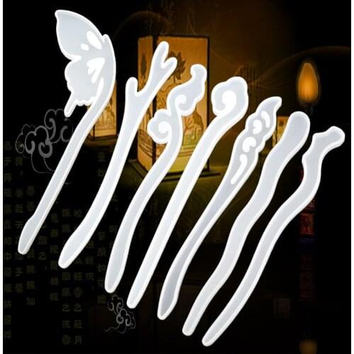 Fazan crystal epoxy silicone mold Handmade hair material DIY